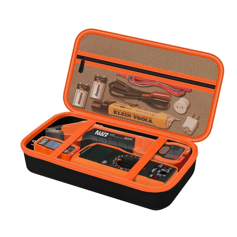 HESPLUS Storage Case Only for Klein Tools Electrical Testers -Hard Protective Carrying Bag Compatible with 80101 Circuit Breaker Finder Kit & ET310/ 69149P Digital Multimeter, XL Size (Does NOT Include Tools) - Image 1